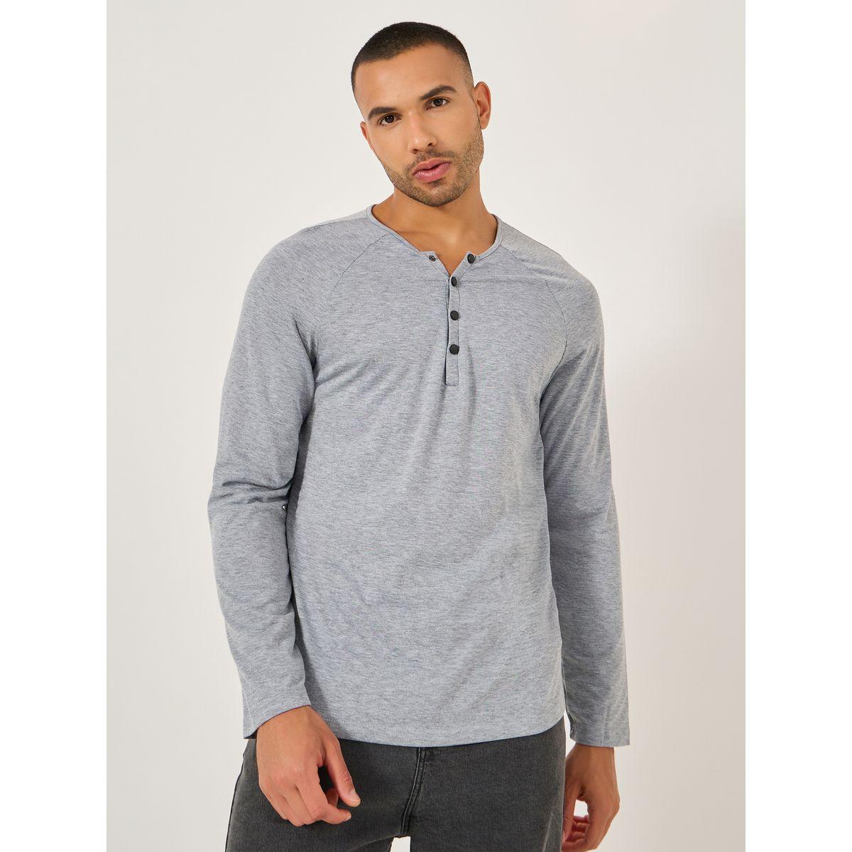 Styli Solid Henley Neck Slim Fit T-Shirt-men-clothing-tshirtsandpolos-tshirts-image-1