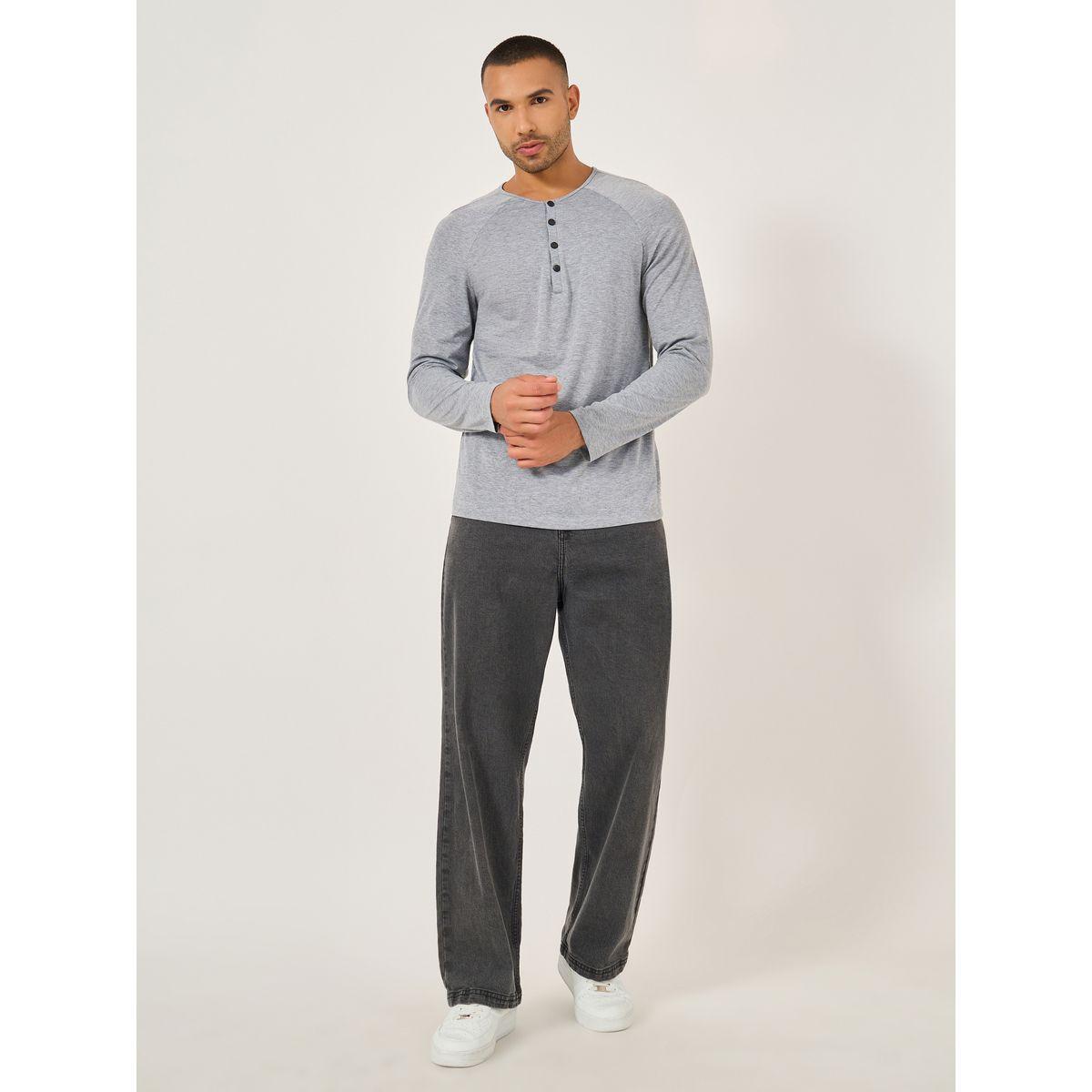 تيشيرت سادة بقصة سليم فت وياقة بأزرار-men-clothing-tshirtsandpolos-tshirts-image-2