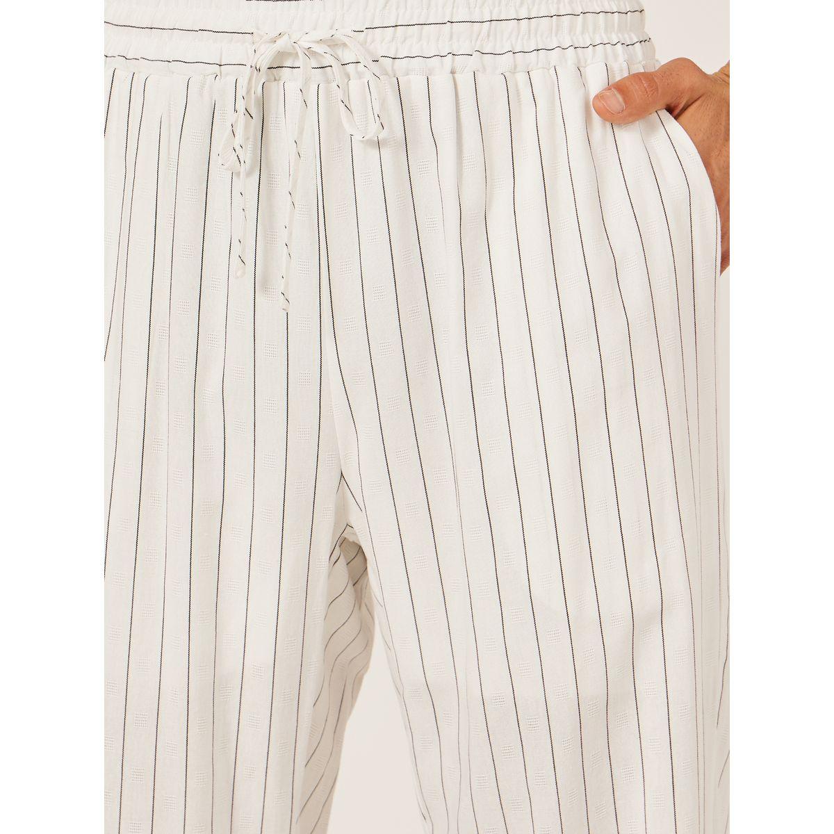 Styli Striped Drawstring Waist Relaxed Fit Pants with Pockets-men-clothing-bottoms-joggers-image-3