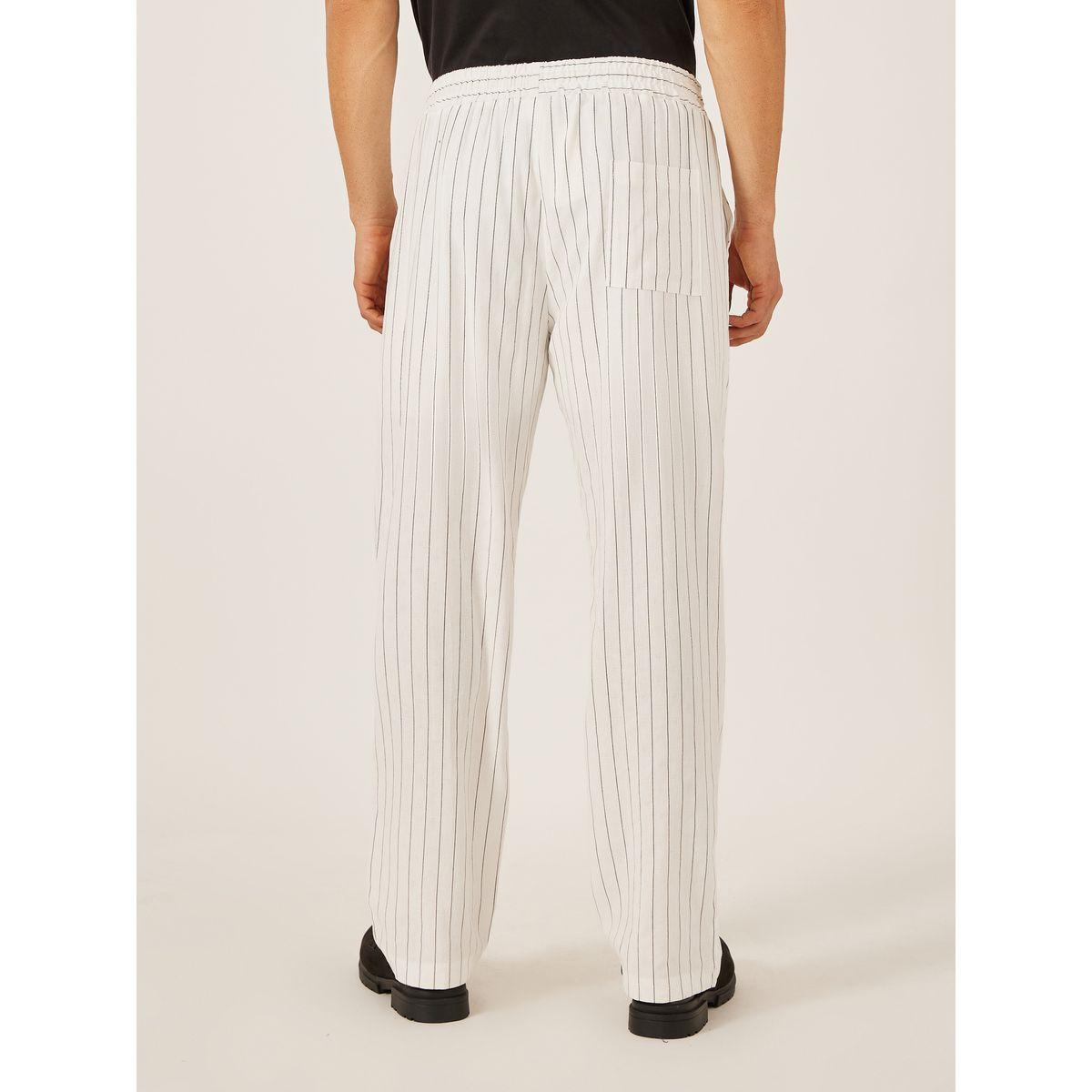 Styli Striped Drawstring Waist Relaxed Fit Pants with Pockets-men-clothing-bottoms-joggers-image-4