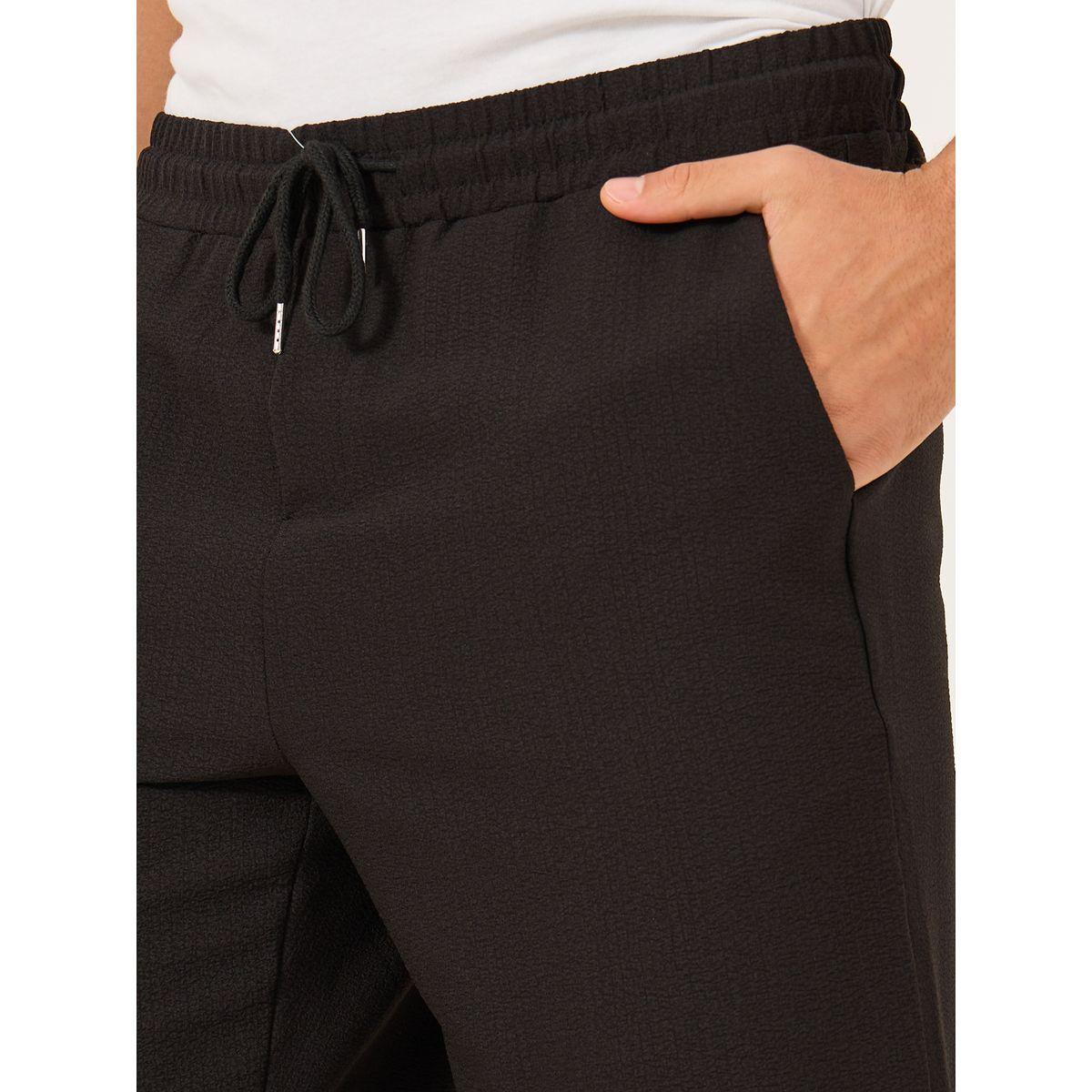 Styli Men Solid Drawstring Waist Shorts-men-clothing-bottoms-shorts-image-3