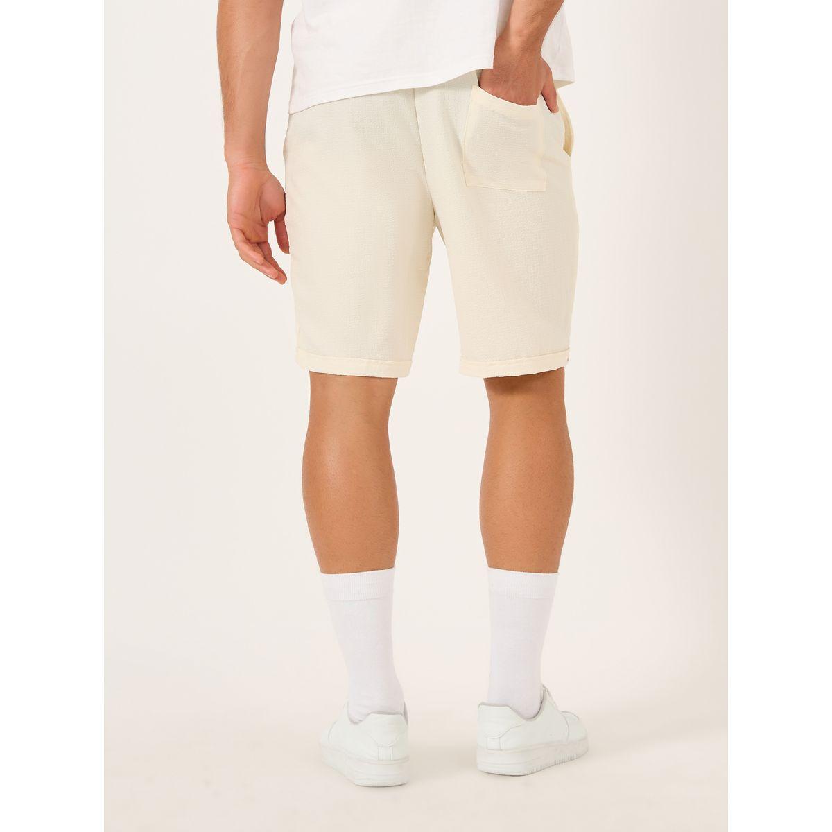 Styli Men Solid Drawstring Waist Shorts-men-clothing-bottoms-shorts-image-5
