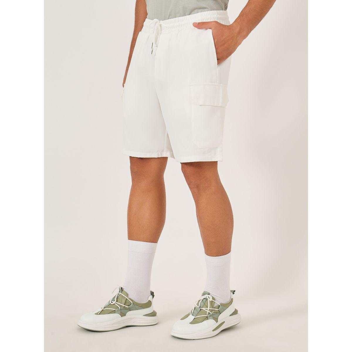 شورت كارجو سادة برباط خصر-men-clothing-bottoms-shorts-image-1