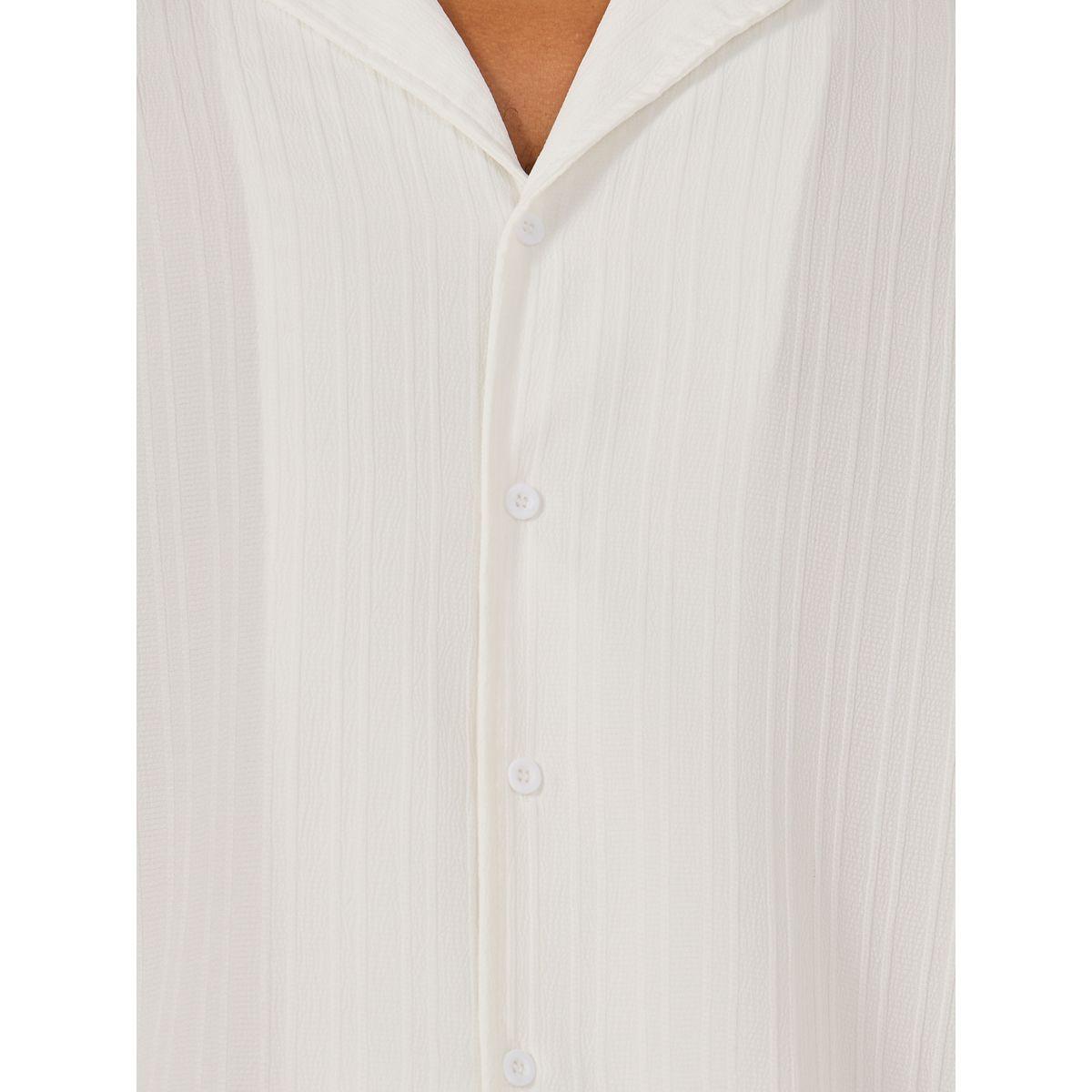 Styli Textured Camp Collar Shirt and Pants Co-Ords-men-clothing-coordsets-image-4