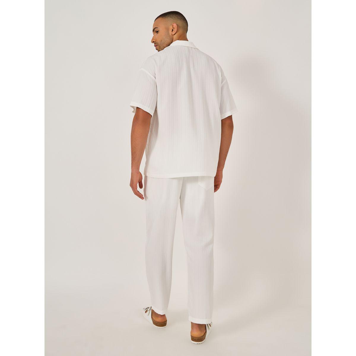 Styli Textured Camp Collar Shirt and Pants Co-Ords-men-clothing-coordsets-image-6