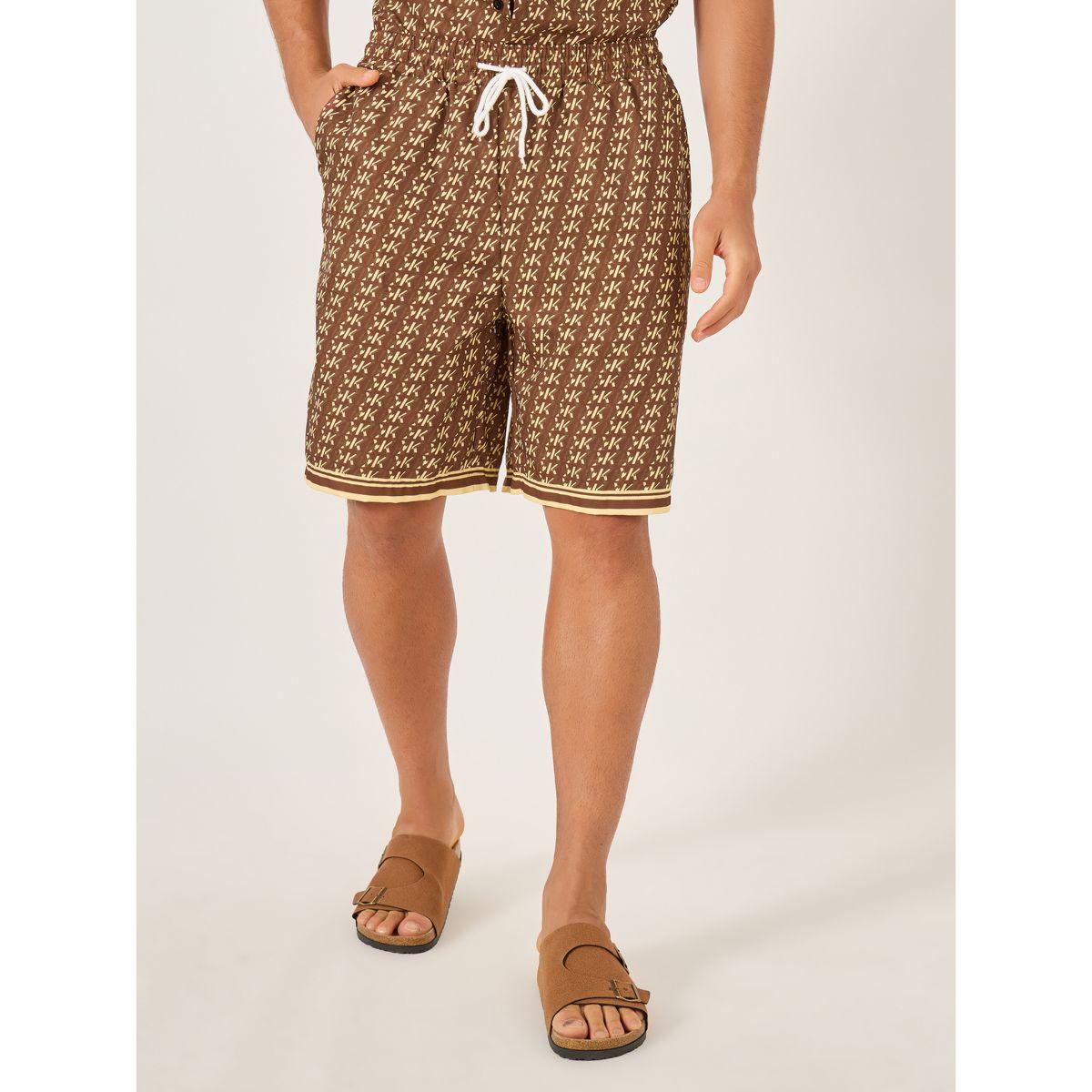 Styli All-Over Print Short Sleeve Shirt and Drawstring Shorts Co-Ords-men-clothing-coordsets-image-4
