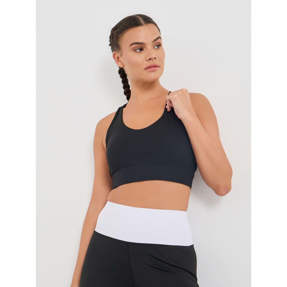 Styli Back Dual String Detail Racerback Low Impact Sports Bra-men-clothing-sportswearandactivewear-tshirtsandpolos-image-1