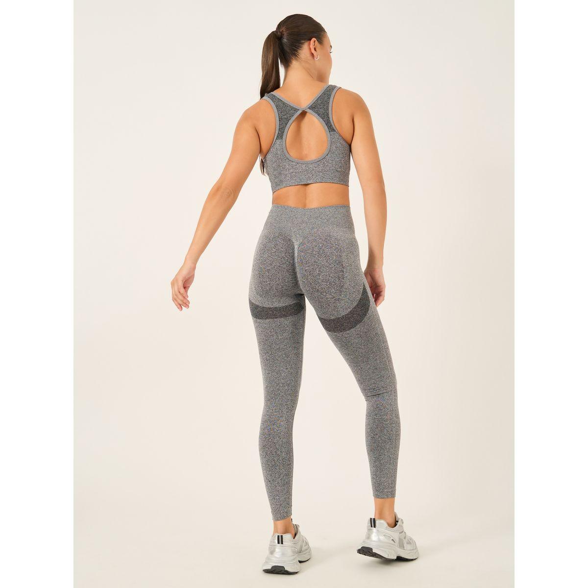Styli Seamless Back Teardrop Cut Out Sports Bra and Jacquard Leggings Set-women-clothing-sportswearandactivewear-trackpantsandtracksuits-image-1