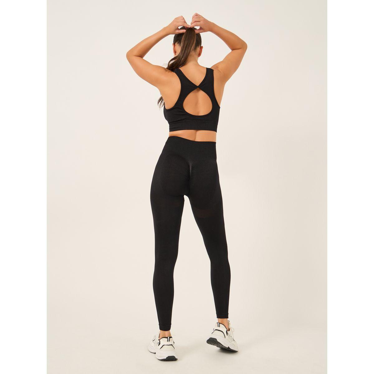 مجموعة من ليقنز جاكار مع صدرية رياضية بلا درزات-women-clothing-sportswearandactivewear-trackpantsandtracksuits-image-1