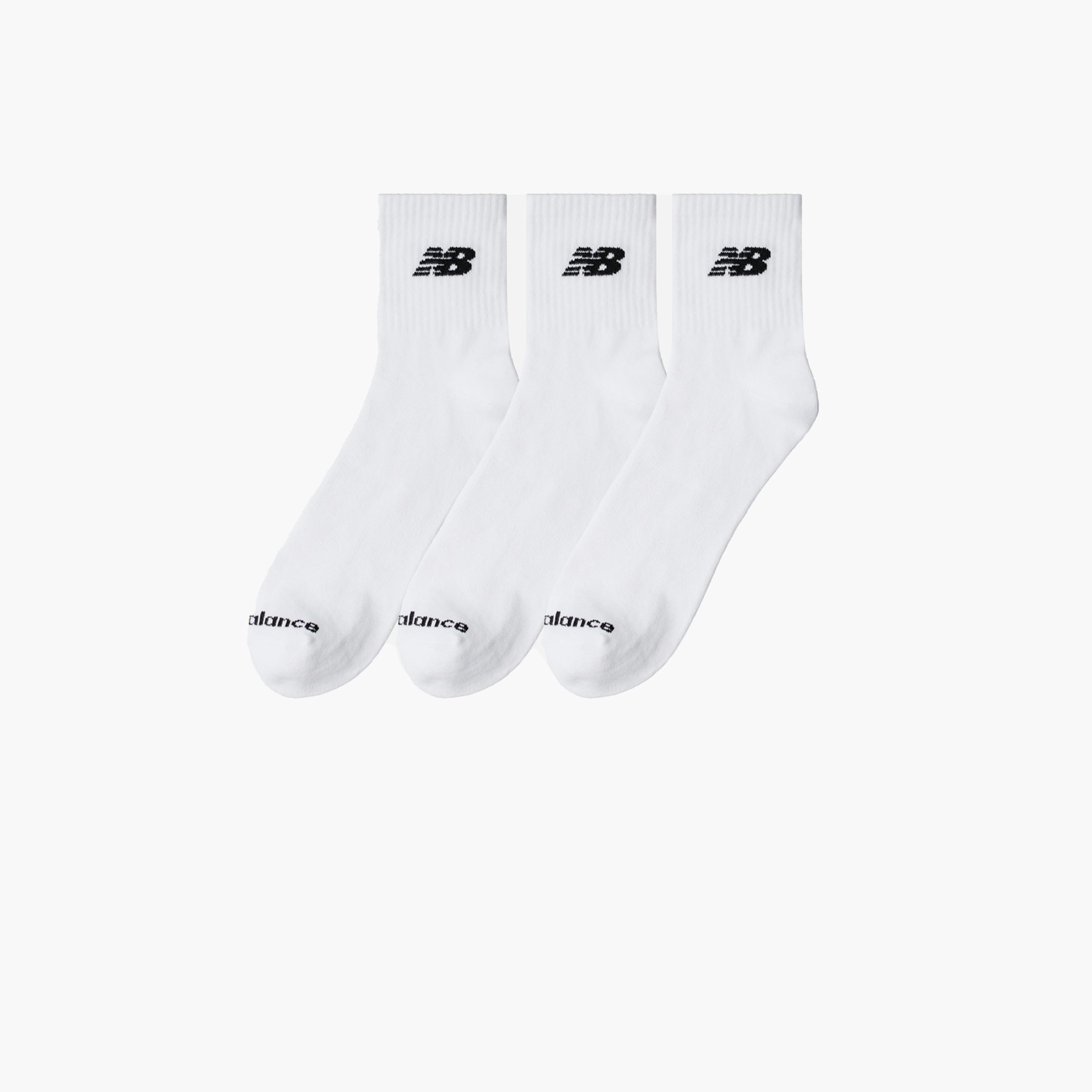 نيو بالانس- مجموعة من 3 جوارب خفيفة الوزن بطول الكاحل للاستخدام اليومي-men-socks-image-2