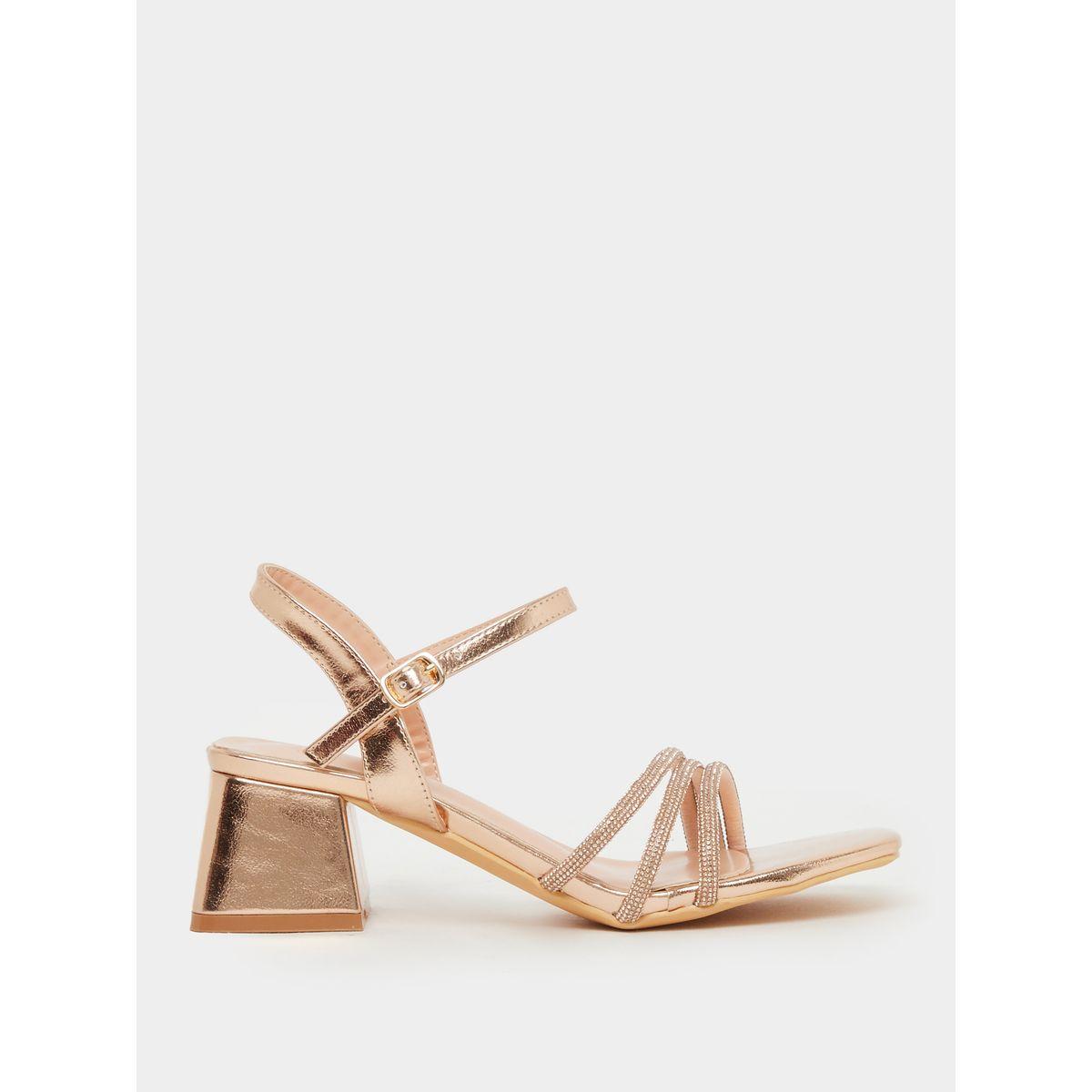 Styli Embellished Strappy Block Heel Singback Sandals-women-shoes-heels-image-1