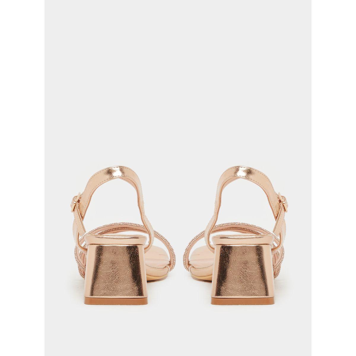 Styli Embellished Strappy Block Heel Singback Sandals-women-shoes-heels-image-4