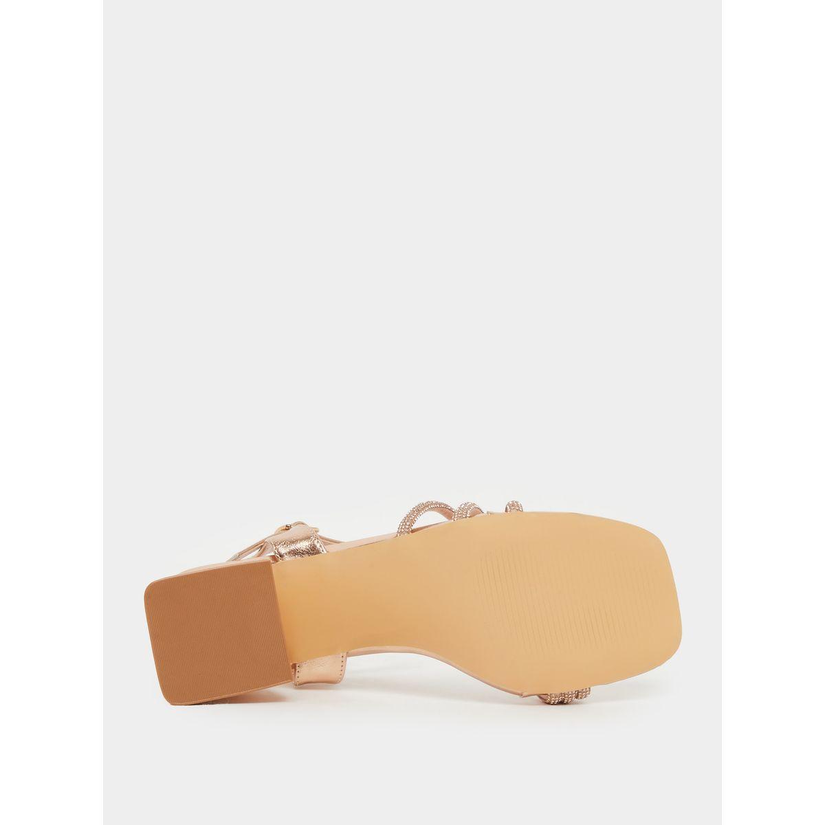 Styli Embellished Strappy Block Heel Singback Sandals-women-shoes-heels-image-6