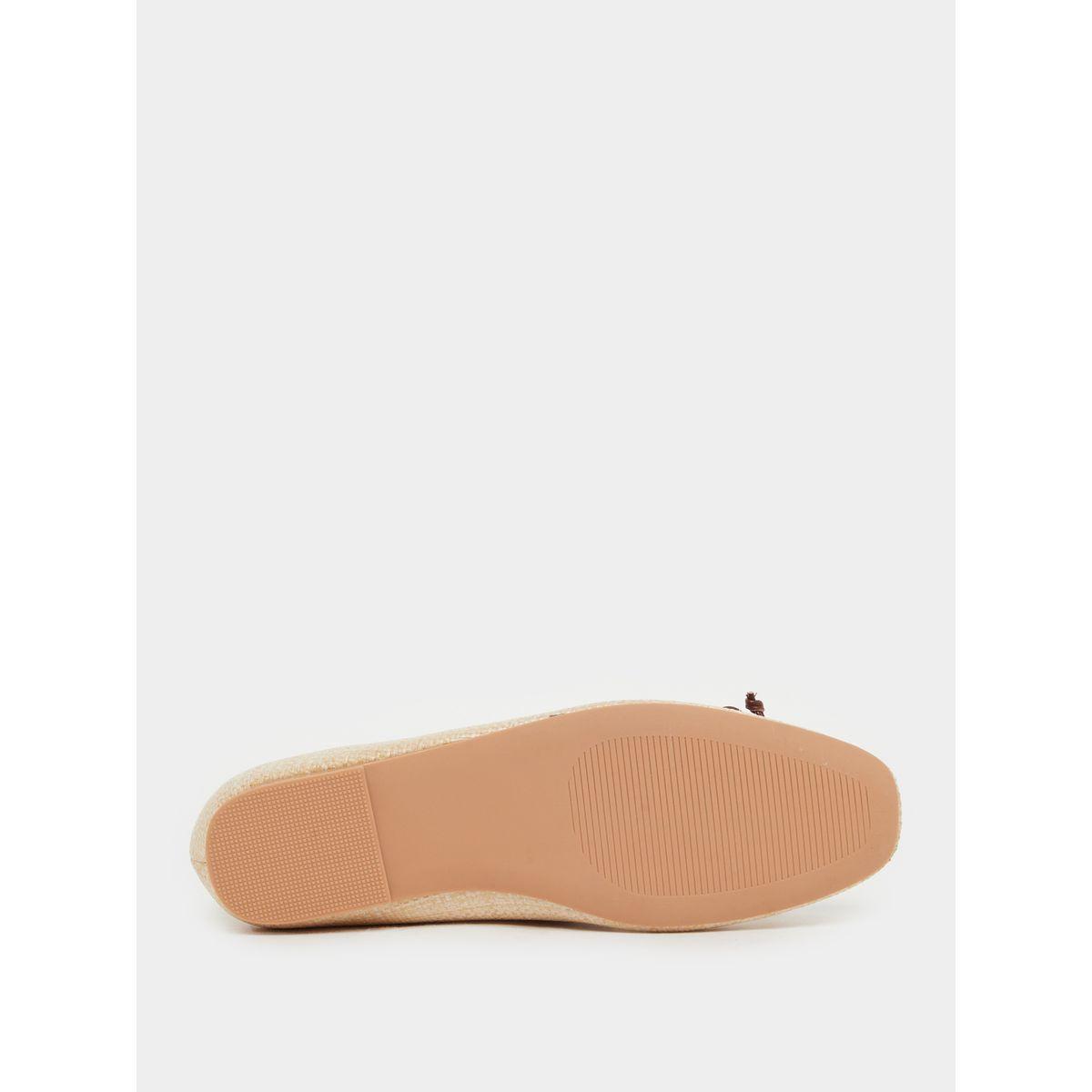 Styli Textured Bow Detail Ballerina Shoes-women-shoes-ballerinas-image-7