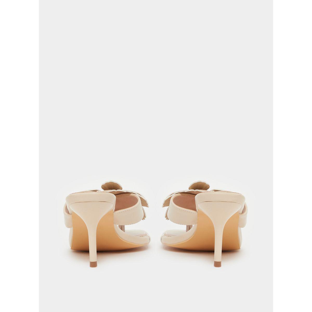 Styli Flower Corsage Slip On Sandals-women-shoes-sandals-heeled-image-5