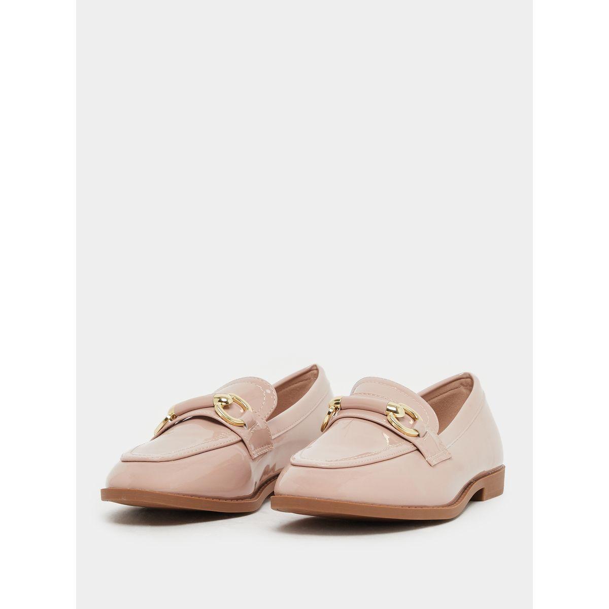 Styli Patent Design Flat Bit Loafers-women-shoes-loafersandmoccasins-image-3
