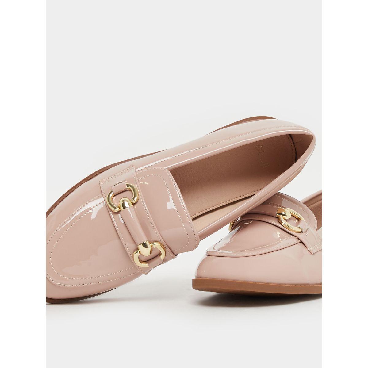 Styli Patent Design Flat Bit Loafers-women-shoes-loafersandmoccasins-image-4