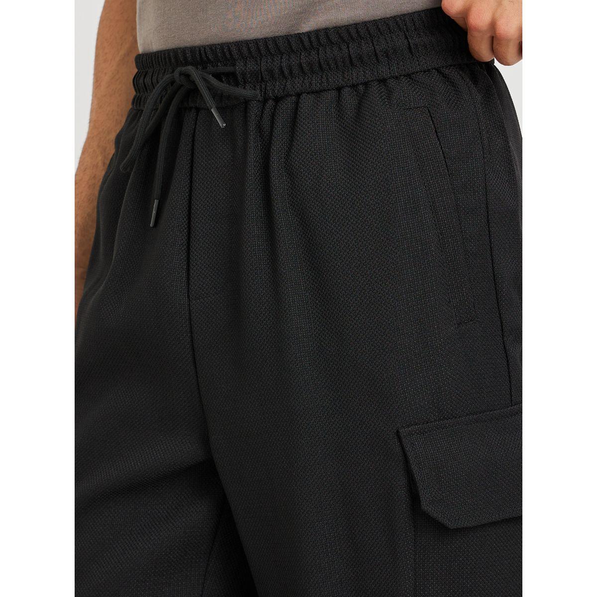 Styli Cargo Pockets Relaxed Fit Textured Joggers-men-clothing-bottoms-joggers-image-3