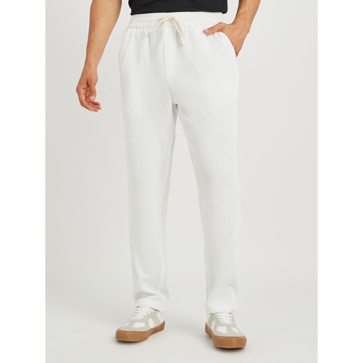 جوغر بقصة أرجل مستقيمة وأربطة-men-clothing-bottoms-joggers-image-1