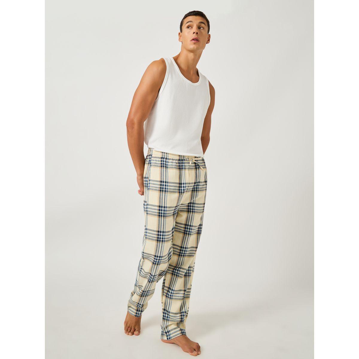 Styli Checked Woven Straight Pyjama with Drawcord-men-clothing-nightwear-pyjamaandshorts-image-2