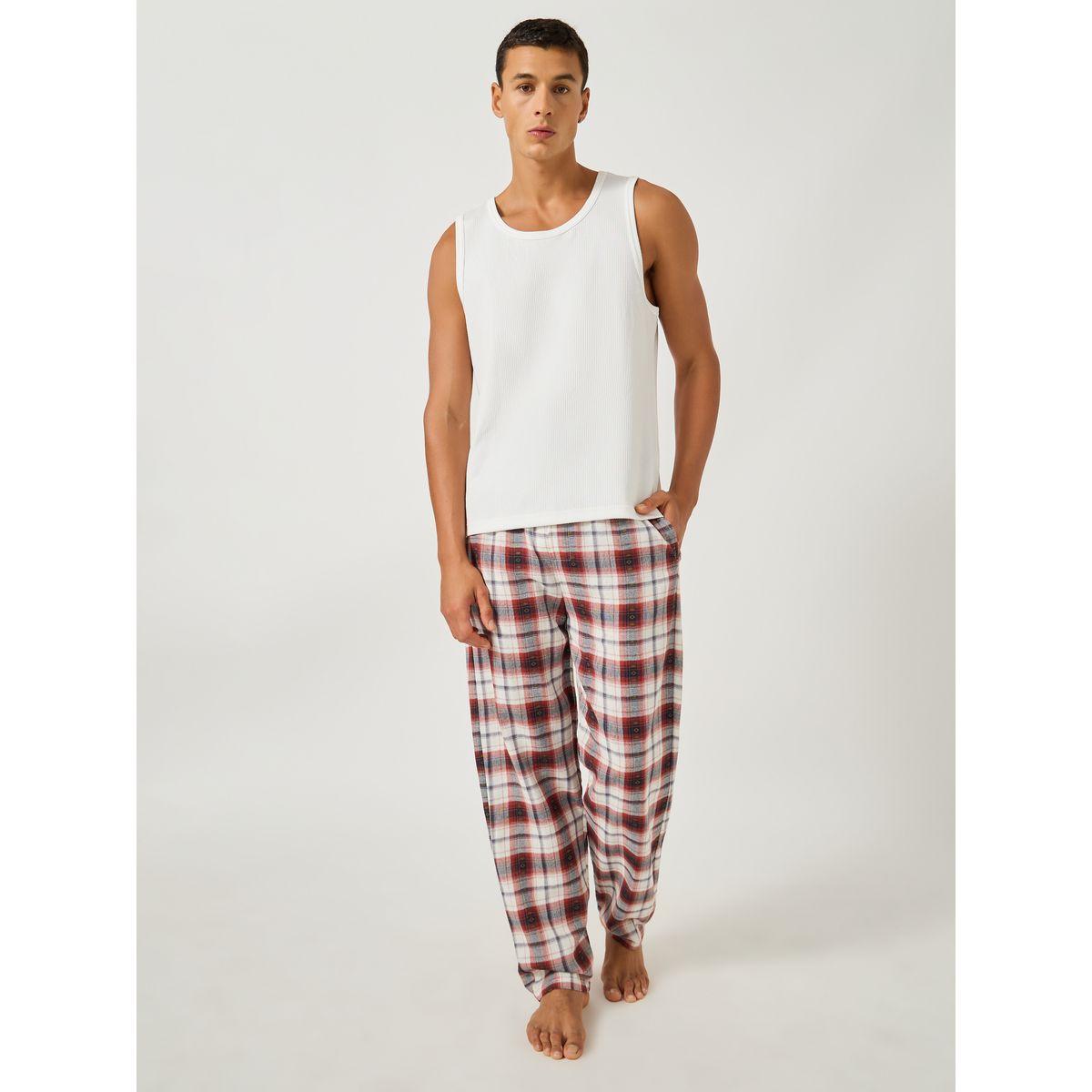 Styli Checked Woven Straight Pyjama with Drawcord-men-clothing-nightwear-pyjamaandshorts-image-2