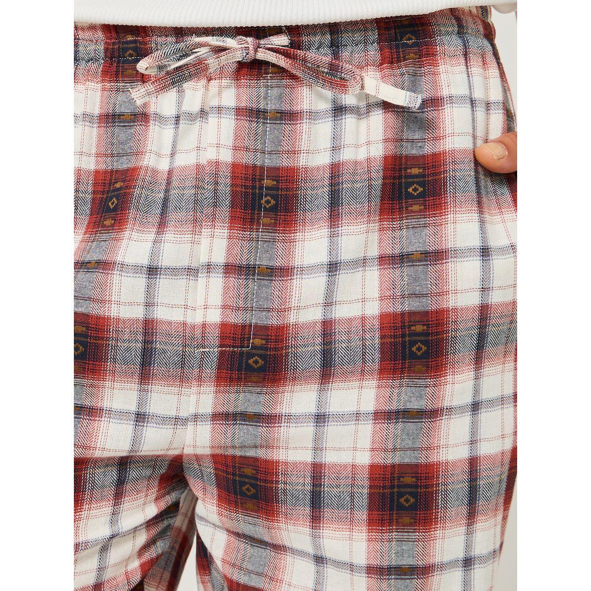 بنطال بيجاما منسوج برباط غلق-men-clothing-nightwear-pyjamaandshorts-image-3