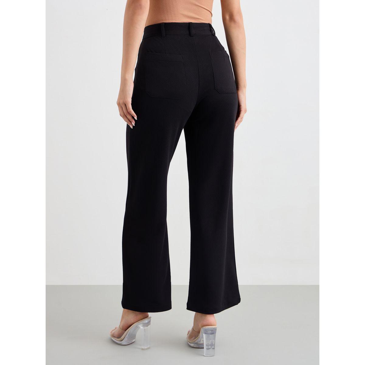 بنطال بقصة مستقيمة وخصر متوسط-women-clothing-bottoms-trousers-image-4