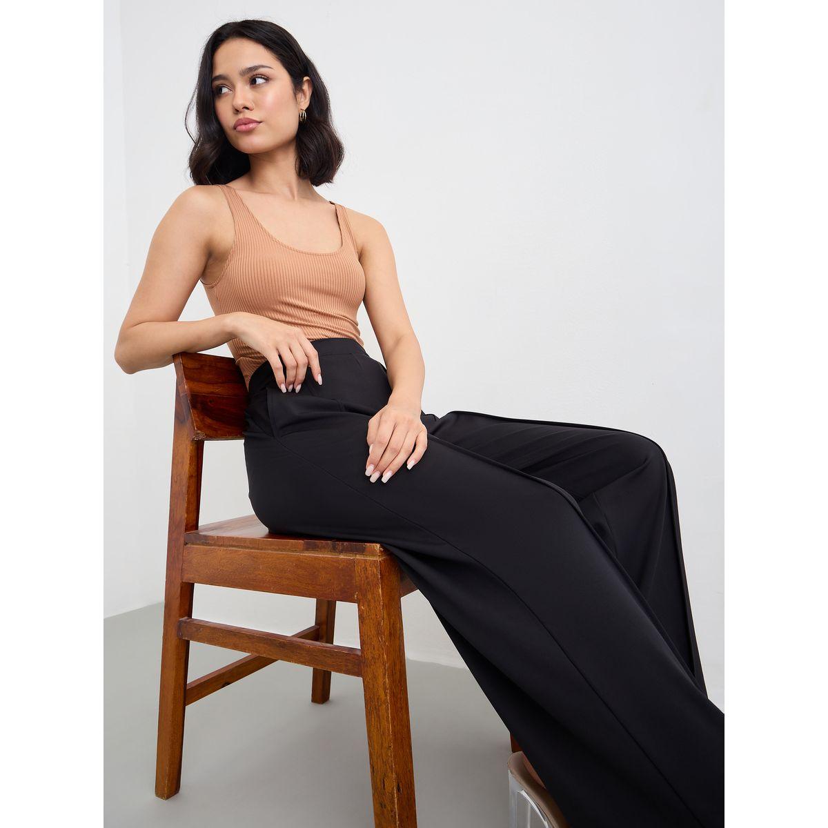 Styli Wide Leg Ankle Length Pants with Pintuck Detail-women-clothing-bottoms-trousers-image-5