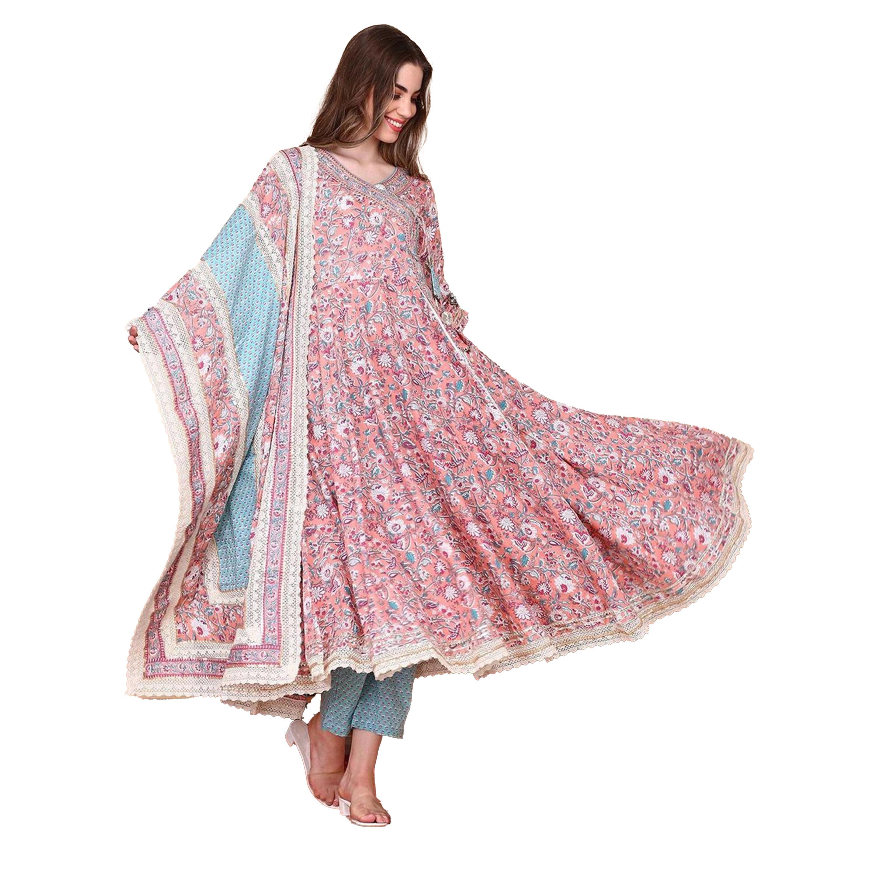 ايشن × ستايلي - طقم كورتا قطني مع دوباتا-women-clothing-ethnicwear-kurtasets-image-5