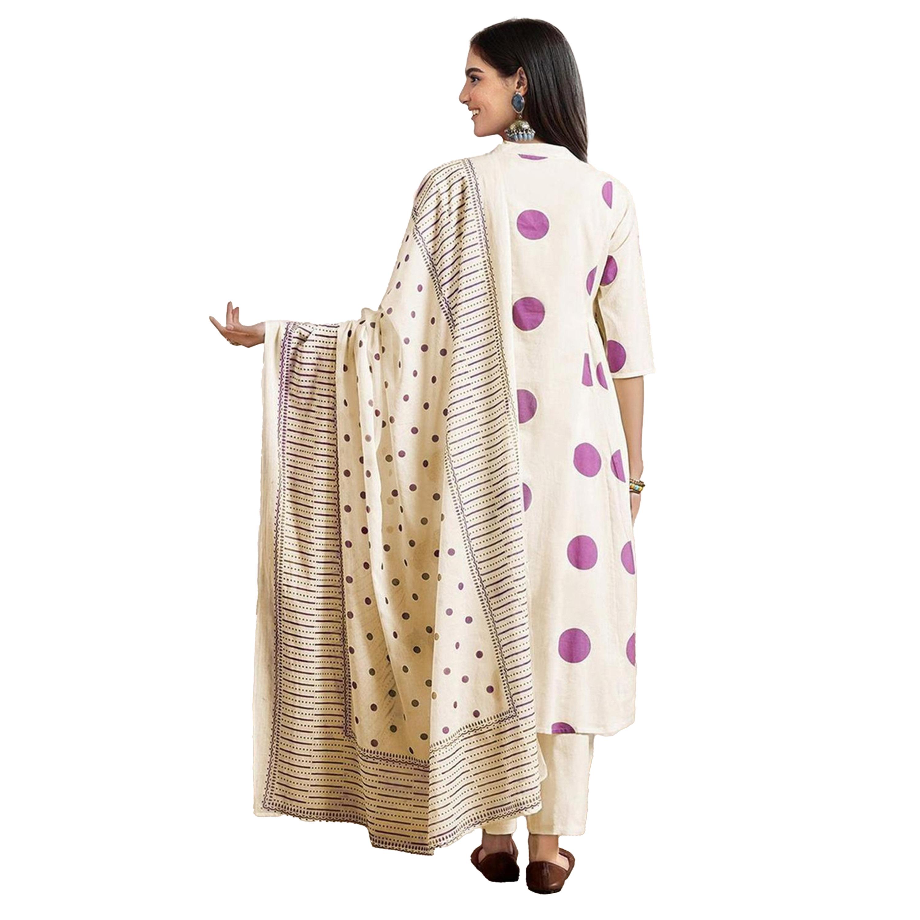 ايشن × ستايلي - طقم كورتا بقصة A وبنطال من القطن-women-clothing-ethnicwear-kurtasets-image-5