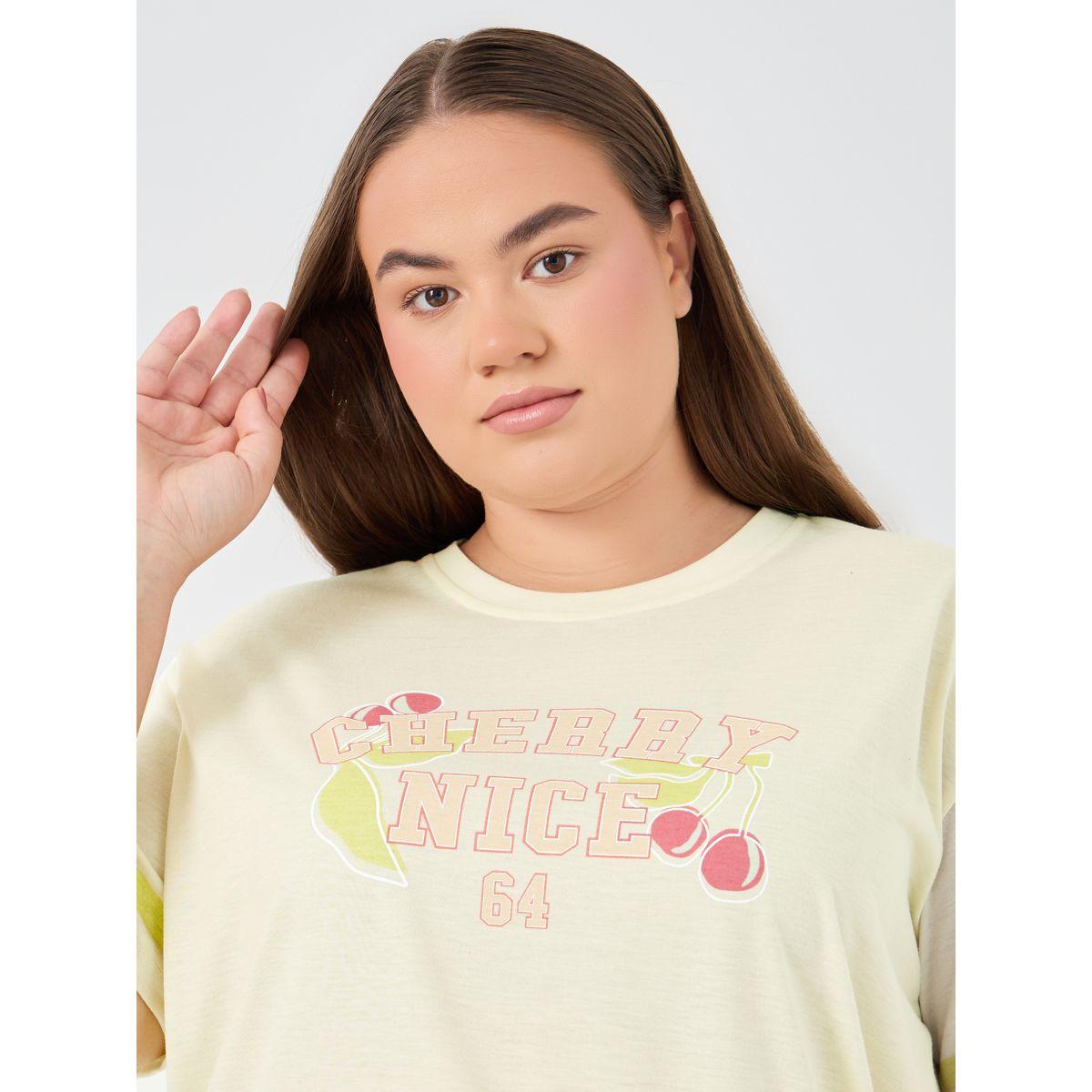 Styli Plus Size Graphic Print Round Neck Nightdress-women-clothing-nightwear-nighties-image-3