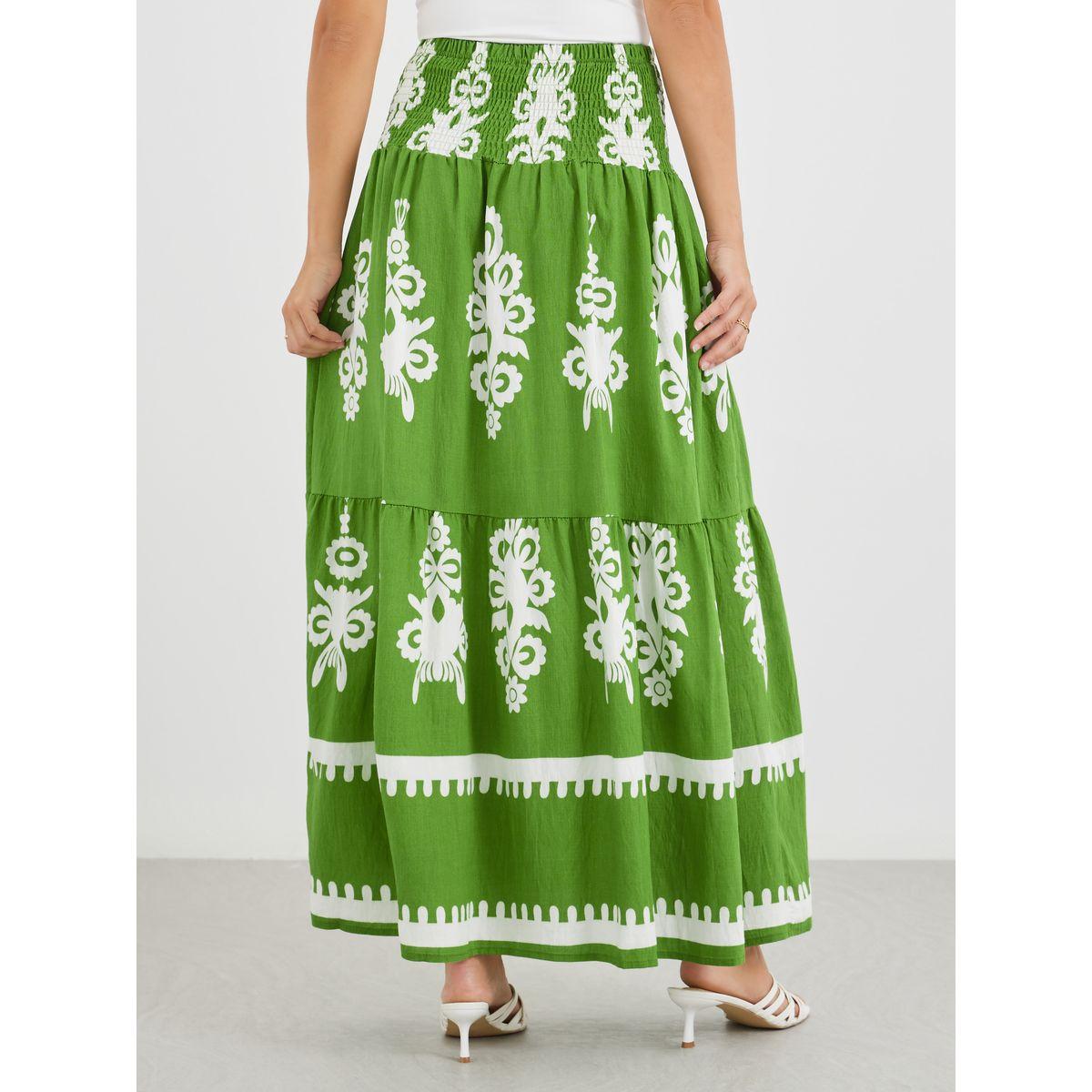 Styli All-Over Printed A-Line Maxi Skirt-women-clothing-bottoms-skirts-image-5