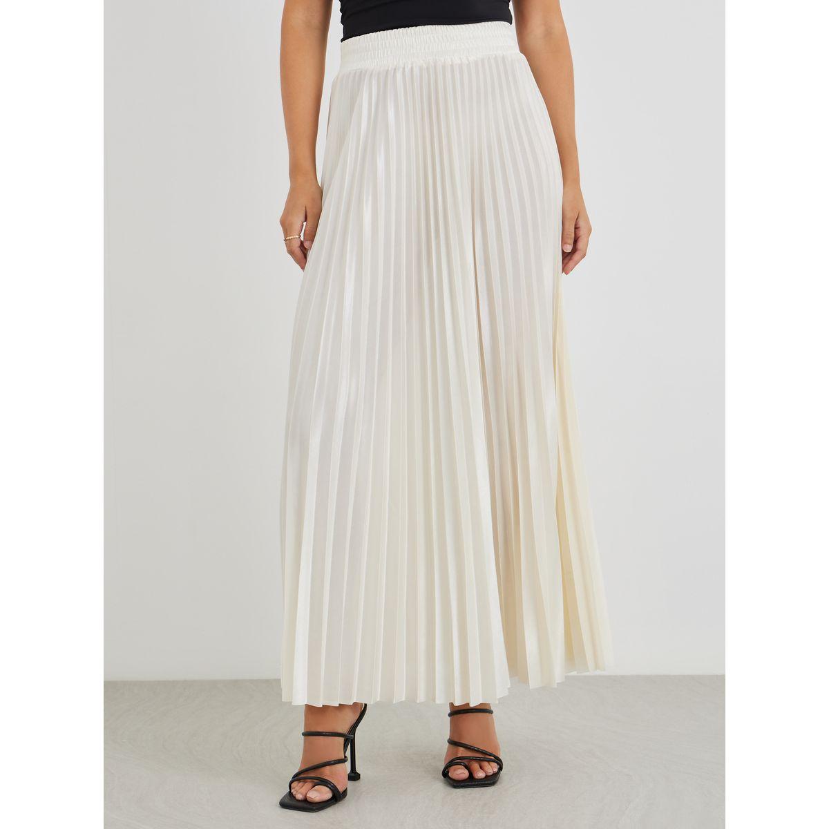 تنورة طويلة بتفاصيل كسرات-women-clothing-bottoms-skirts-image-2