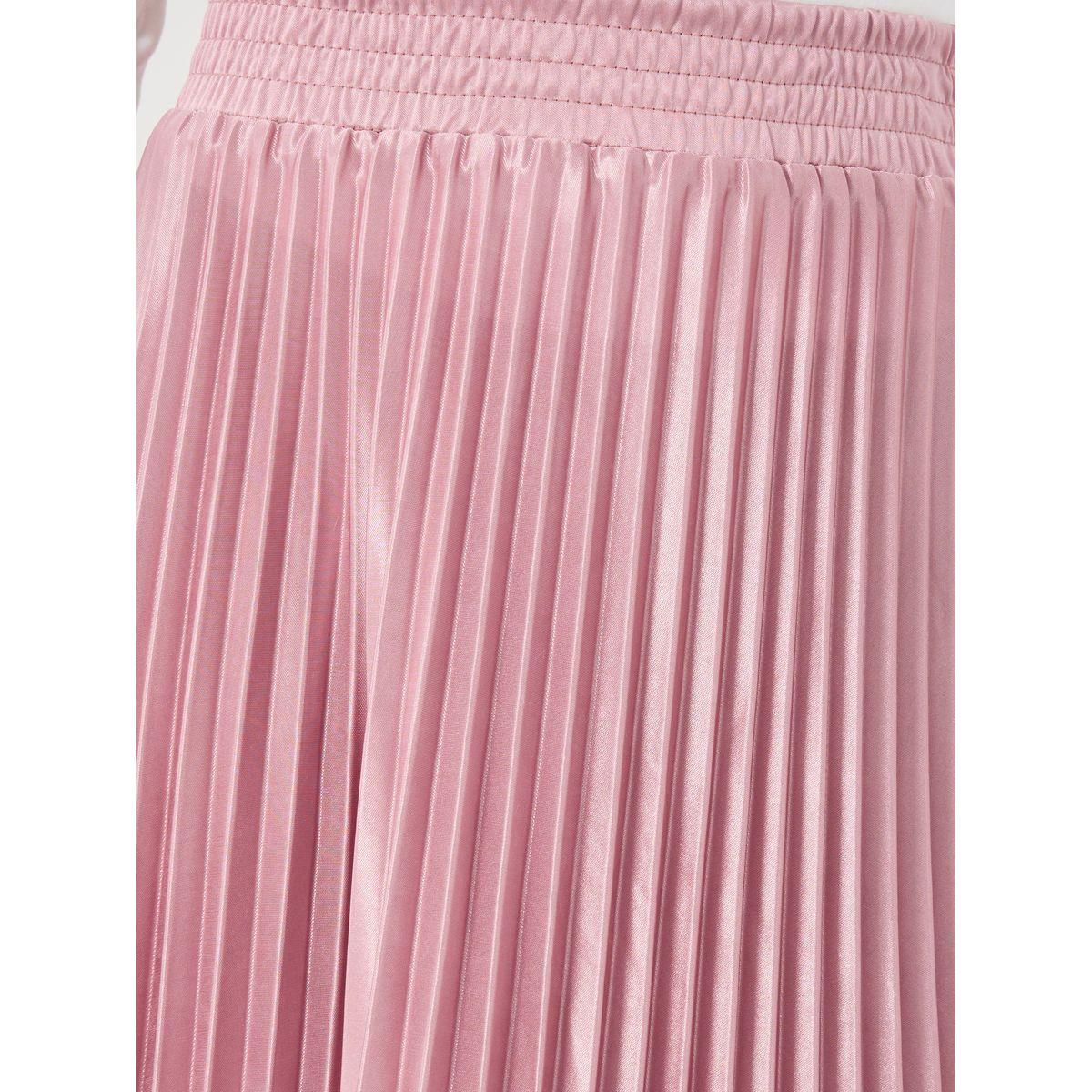 تنورة طويلة بخصر مطاطي وكسرات-women-clothing-bottoms-skirts-image-3