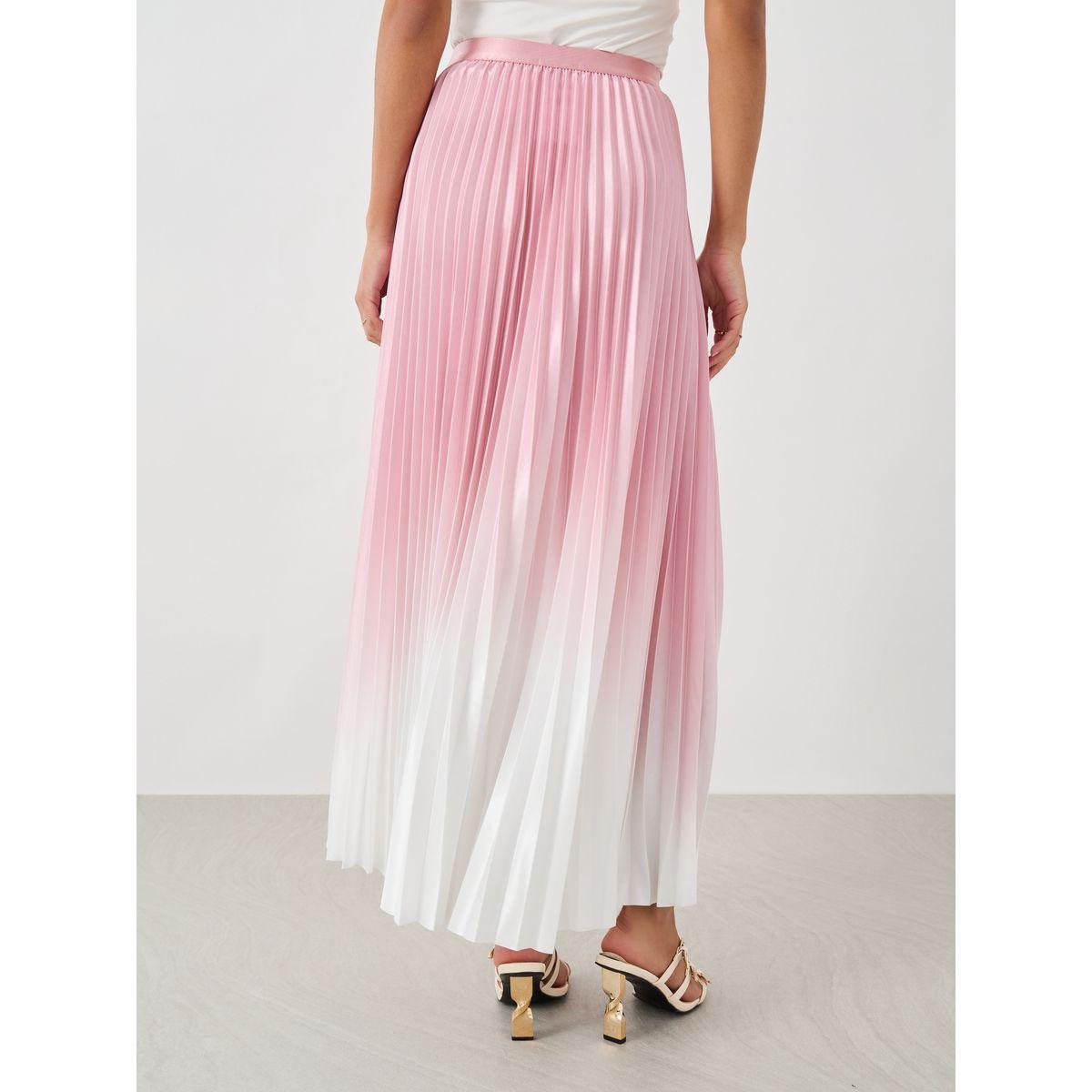 تنورة طويلة بحافة واسعة وكسرات-women-clothing-bottoms-skirts-image-4