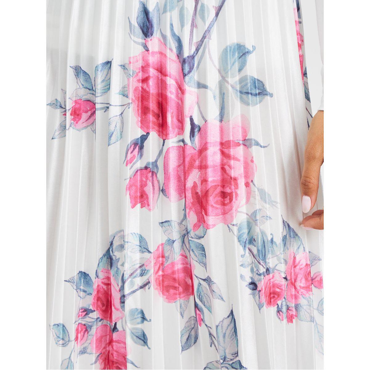 تنورة طويلة بطبعة زهور مع كسرات-women-clothing-bottoms-skirts-image-3