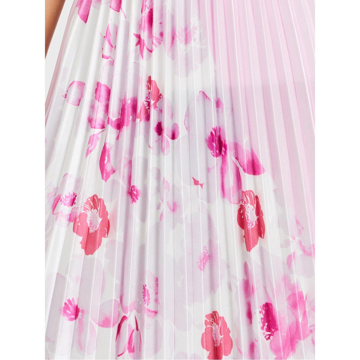 Styli Floral Print Pleated A-Line Maxi Skirt-women-clothing-bottoms-skirts-image-3