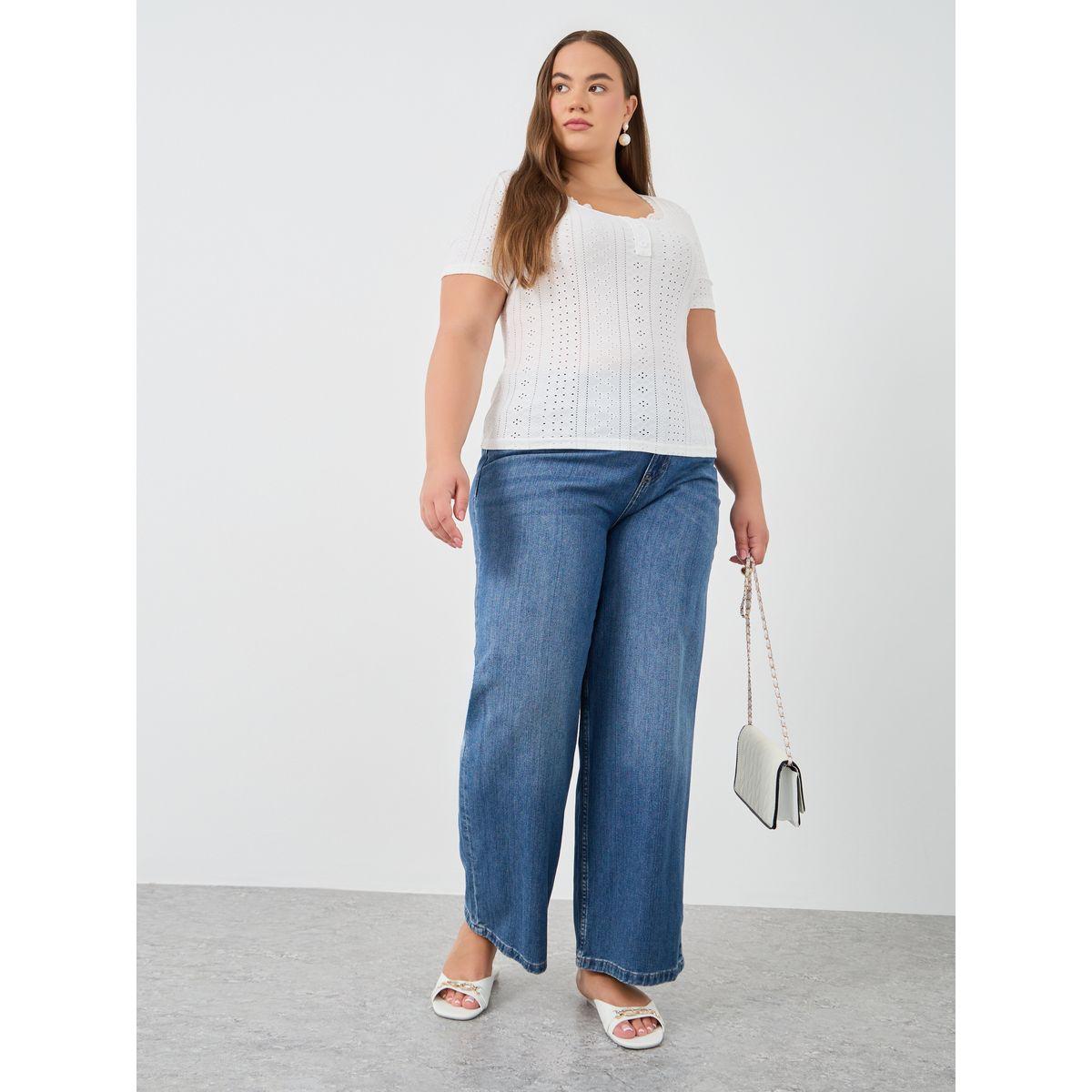 Styli Plus Size Embroidered Short Sleeve T-Shirt-women-clothing-tshirts-image-2