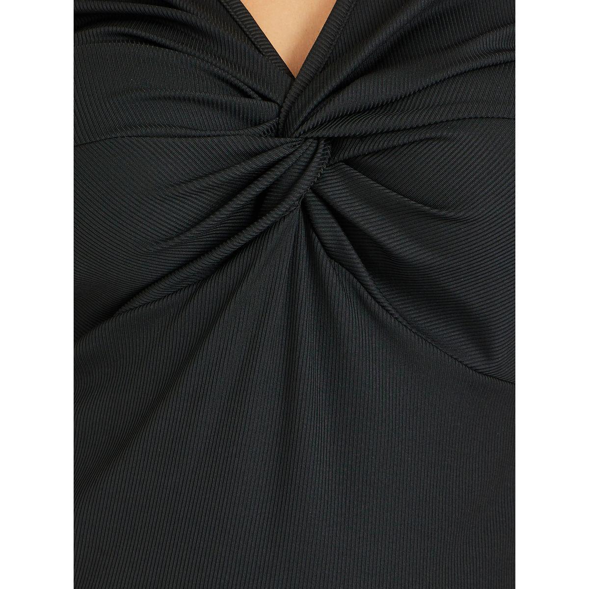 Styli Plus Size Textured Twisted Front T-Shirt-women-clothing-tshirts-image-3