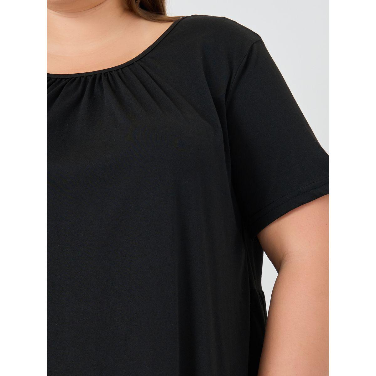Styli Plus Size Solid Tiered Back T-Shirt with Tie Detail-women-clothing-tshirts-image-4