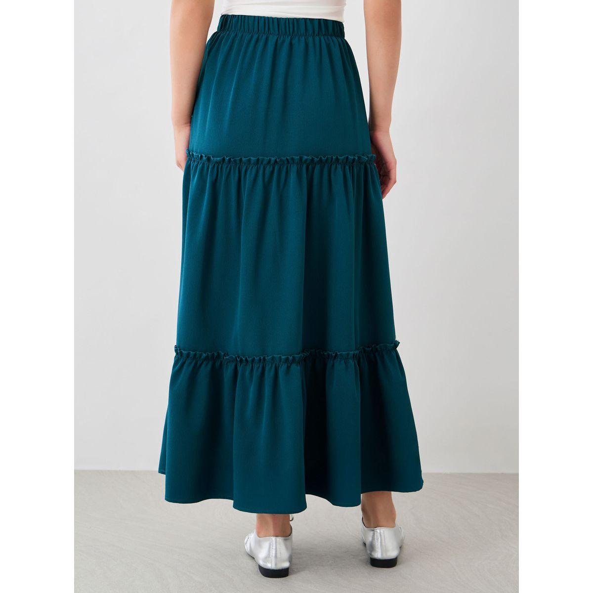 Styli Faux Pearl Embellished Hem A-Line Maxi Skirt-women-clothing-bottoms-skirts-image-4