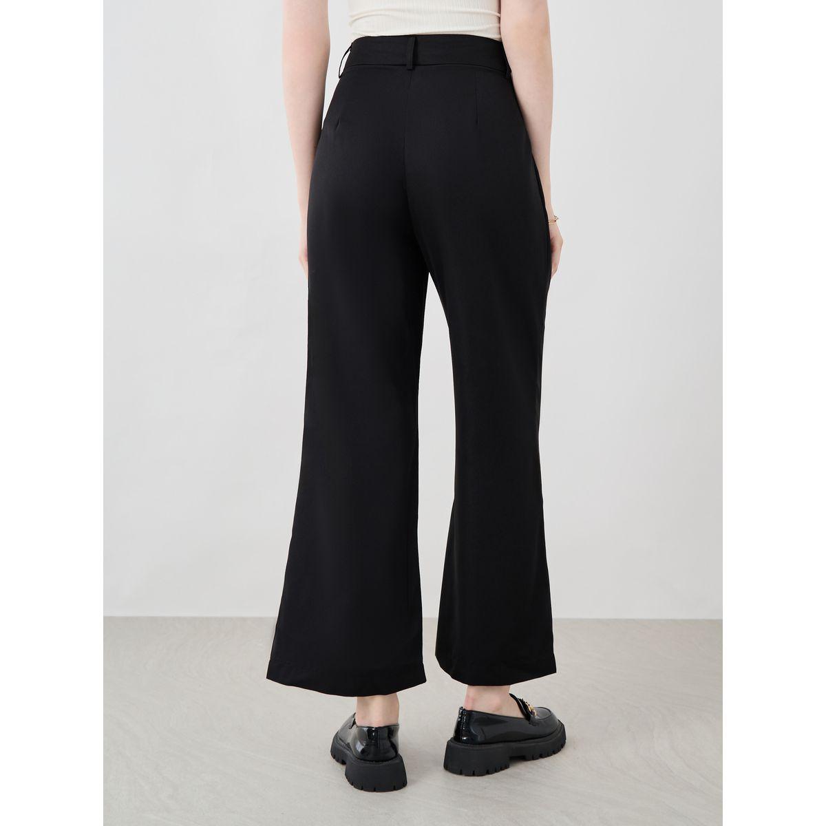 بنطال سادة بقصة سائبة وكسرات-women-clothing-bottoms-trousers-image-4