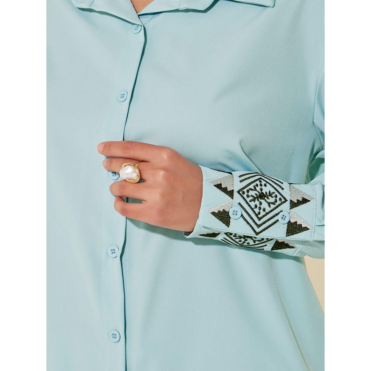 طقم منسق من بنطال وبلوزة بأكمام طويلة-women-clothing-coordsets-image-4