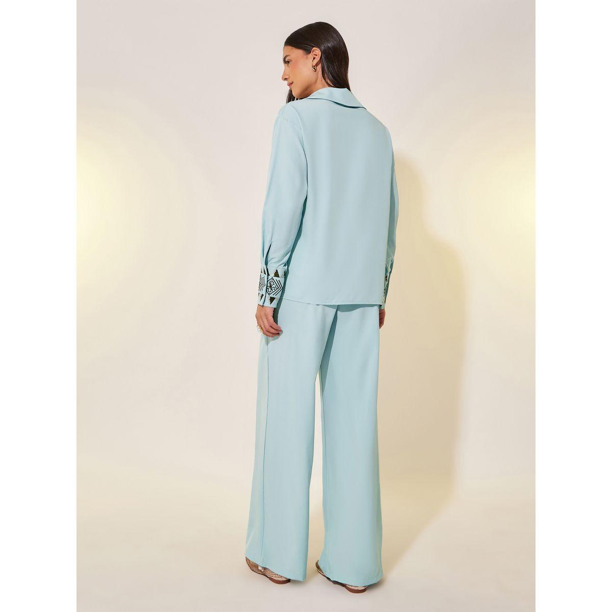 طقم منسق من بنطال وبلوزة بأكمام طويلة-women-clothing-coordsets-image-5