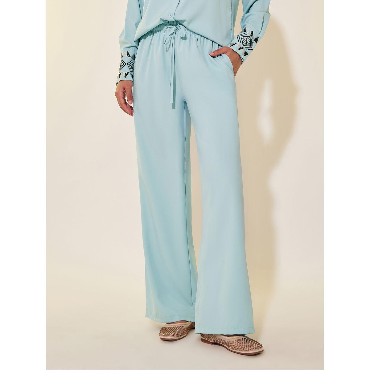 طقم منسق من بنطال وبلوزة بأكمام طويلة-women-clothing-coordsets-image-6
