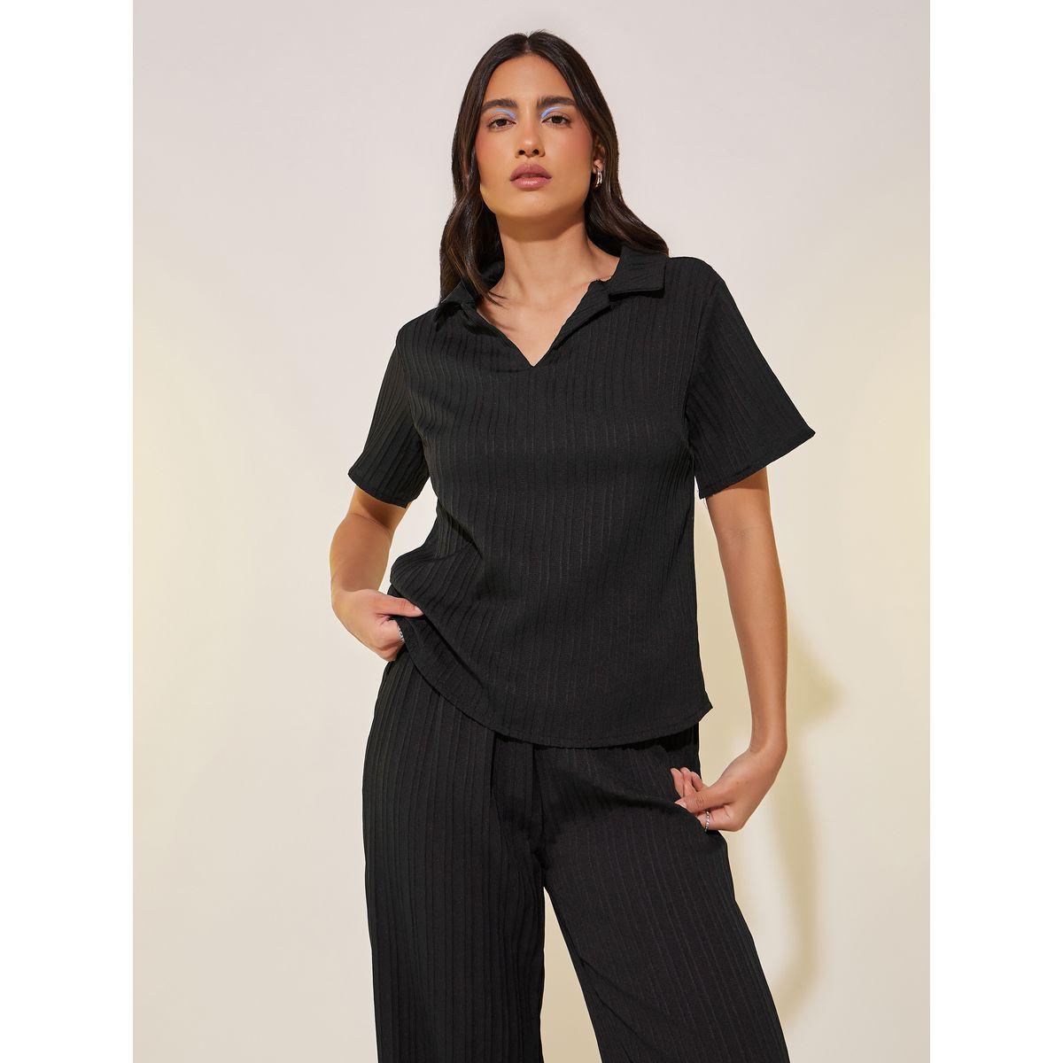 طقم منسق من بنطال وبلوزة كاجوال-women-clothing-coordsets-image-2