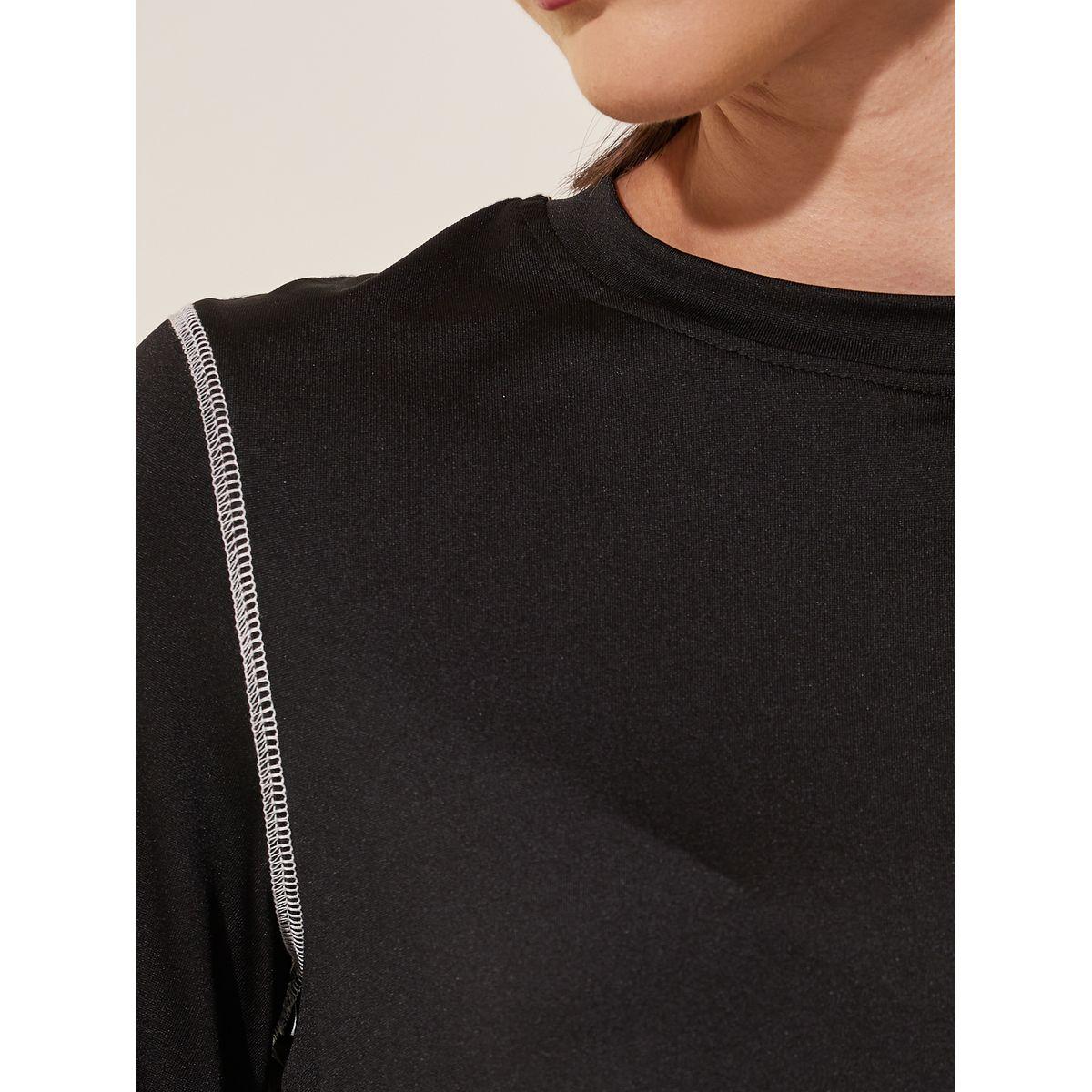 Styli Solid Round Neck T-Shirt and Leggings Set-women-clothing-coordsets-image-3