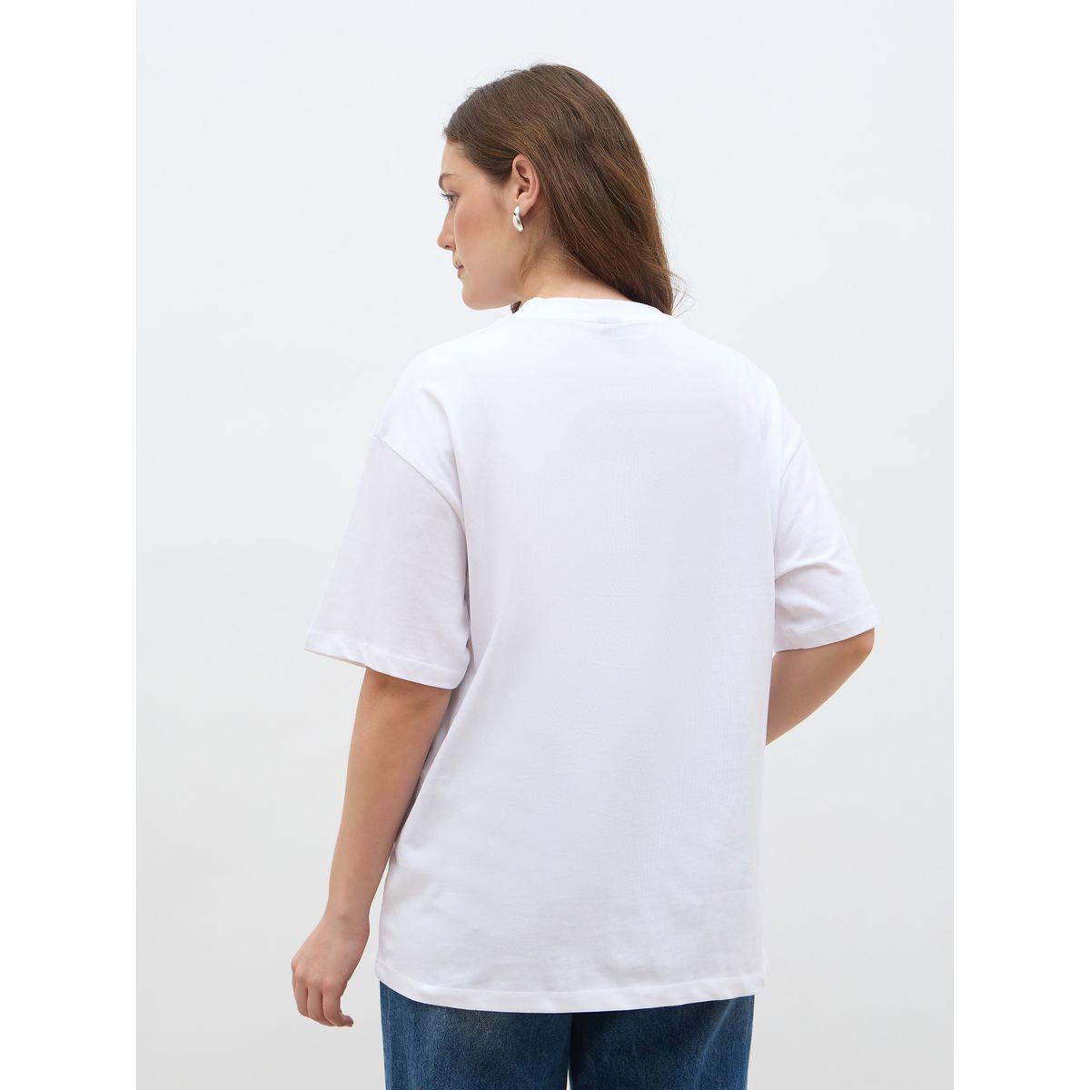 تيشيرت فضفاض مطبع بطبعة كتابة-women-clothing-tshirts-image-5
