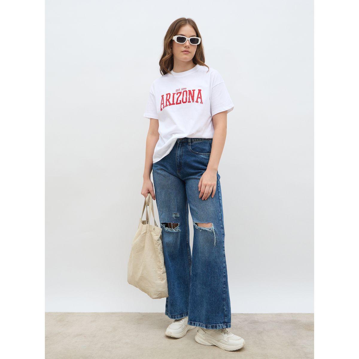 Styli Slogan Print Boxy Fit Short Sleeve T-Shirt-women-clothing-tshirts-image-1