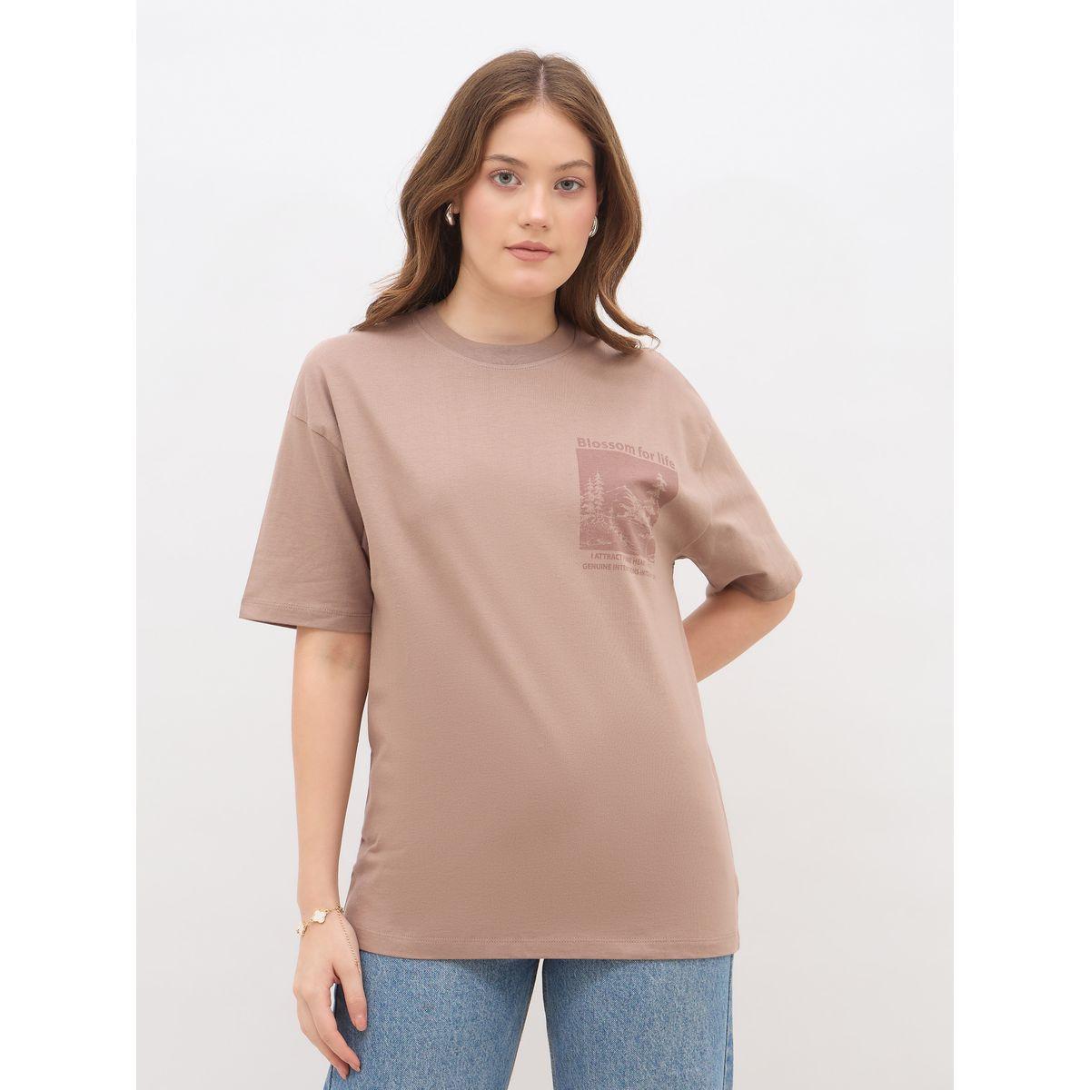 تيشيرت فضفاض مطبع بطبعة جرافيك-women-clothing-tshirts-image-2